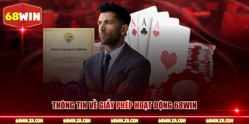 Thông tin về giấy phép hoạt động 68WIN
