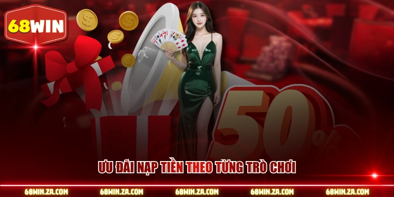 Ưu đãi nạp tiền theo từng trò chơi